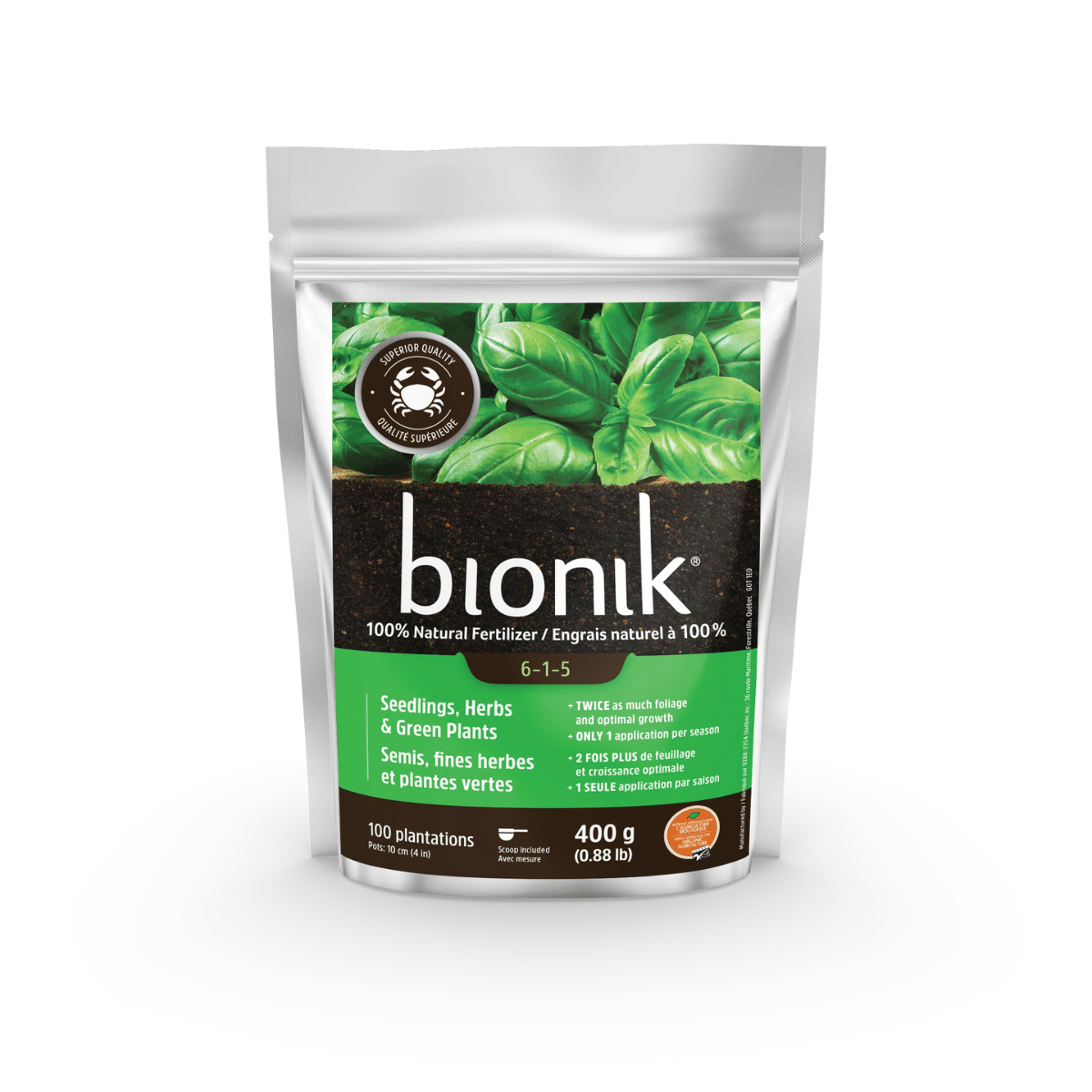 BIONIK SEMIS FINES HERBES ET PLANTES VERTES 6-1-5 – Image 2