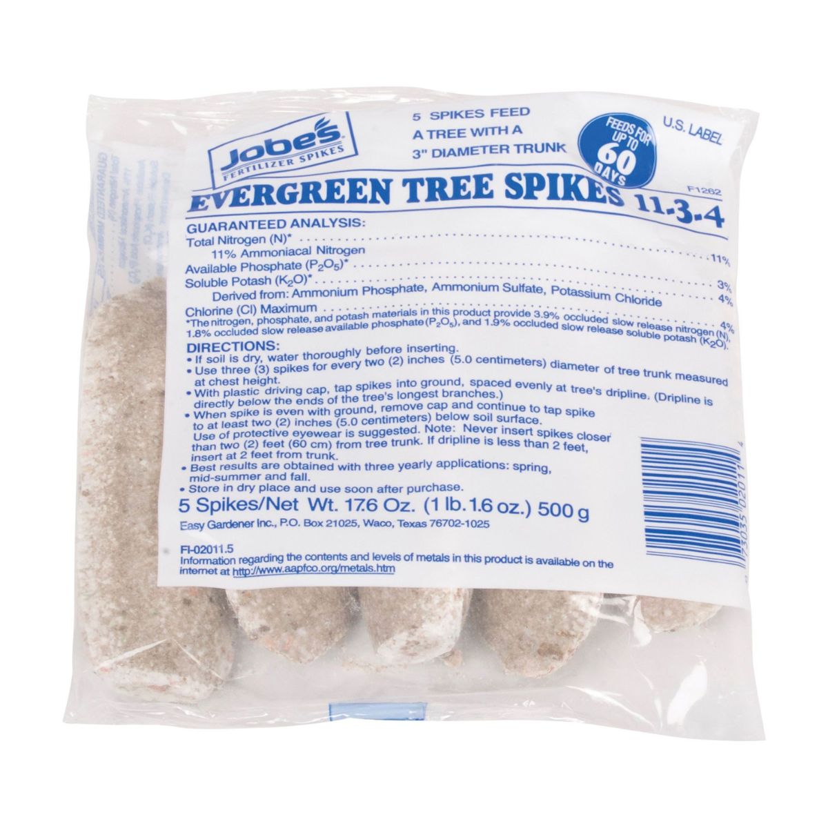 ENGRAIS EN BATON 11-3-4 PQT/5