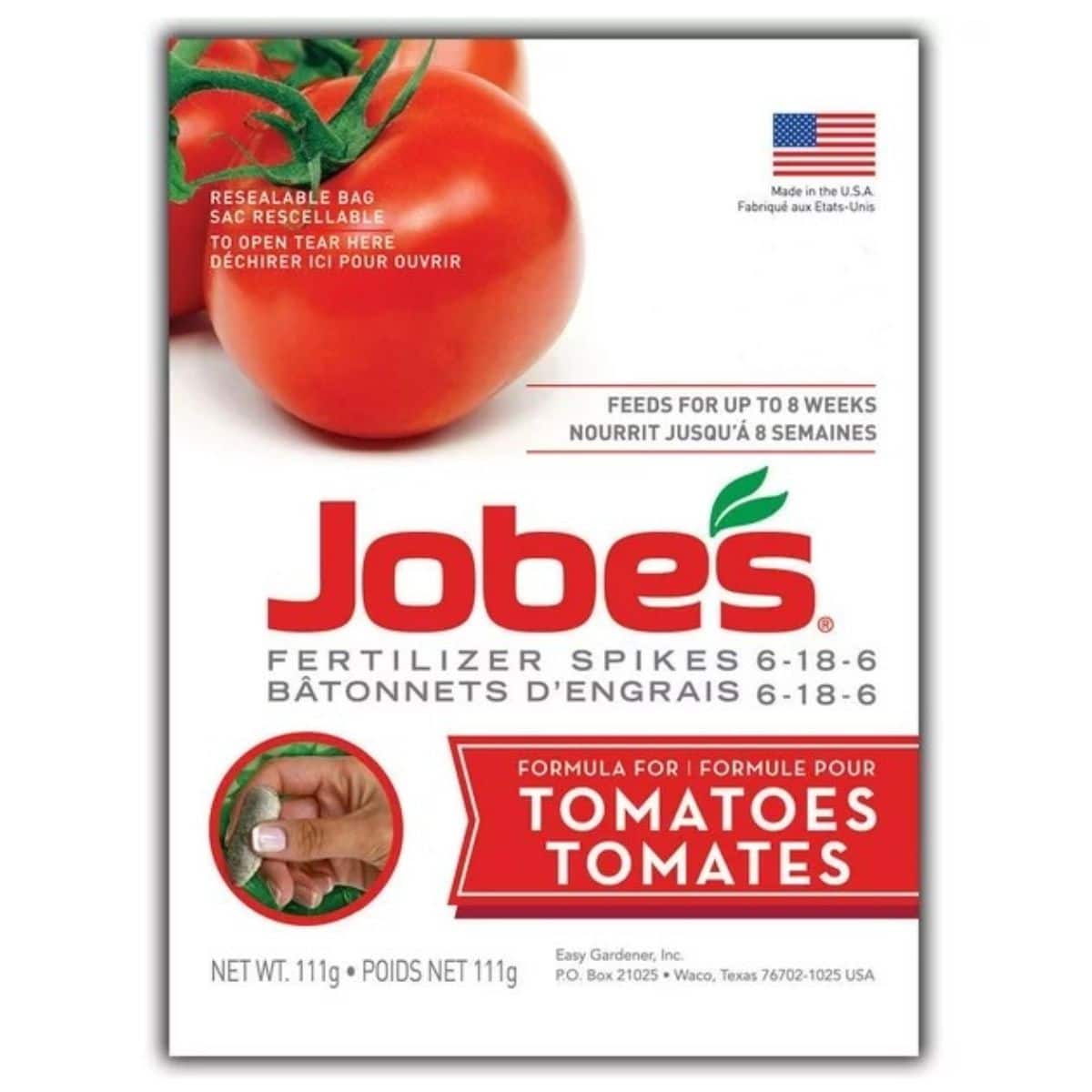 ENGRAIS EN BATON TOMATE JOBES PQT/24