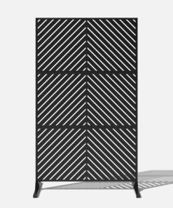 PANNEAU INTIMITE ARROW NOIR 46X19,75X76″