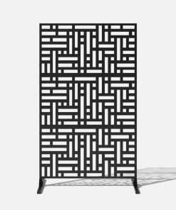 PANNEAU INTIMITE BLOCKS NOIR 46X19,75X76″