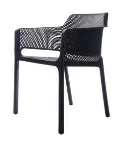 CHAISE EN RESINE NOIRE