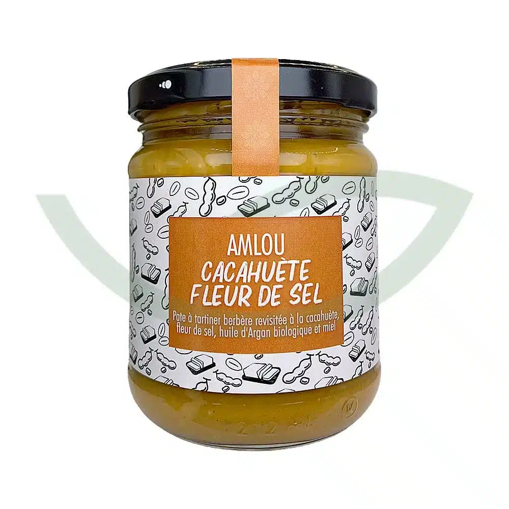 Amlou cacahuète et fleur de sel – 190g – Les douceurs du Maroc