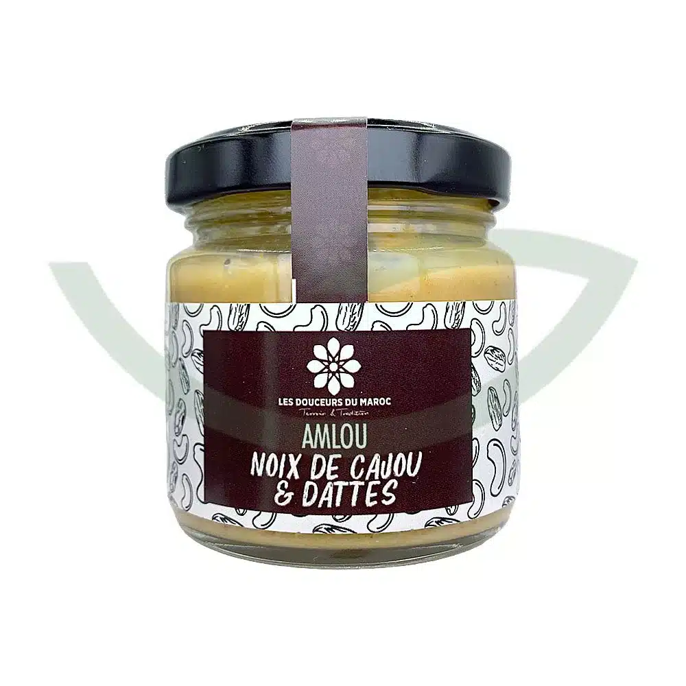 Amlou noix de cajou et dattes – 90g – Les douceurs du Maroc