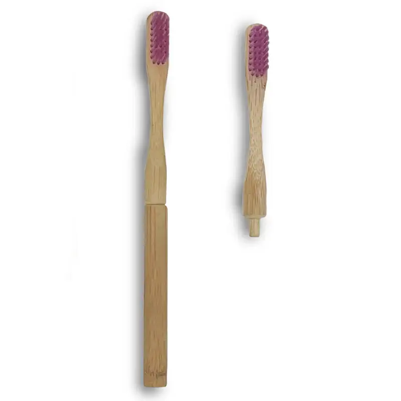 Brosse à Dents à Têtes Interchangeables Mauve – Denti Smile