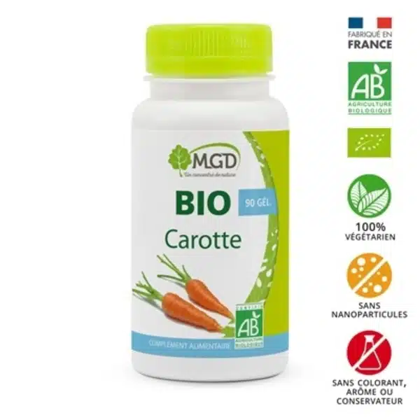 Carotte bio – 90 gélules – MGD