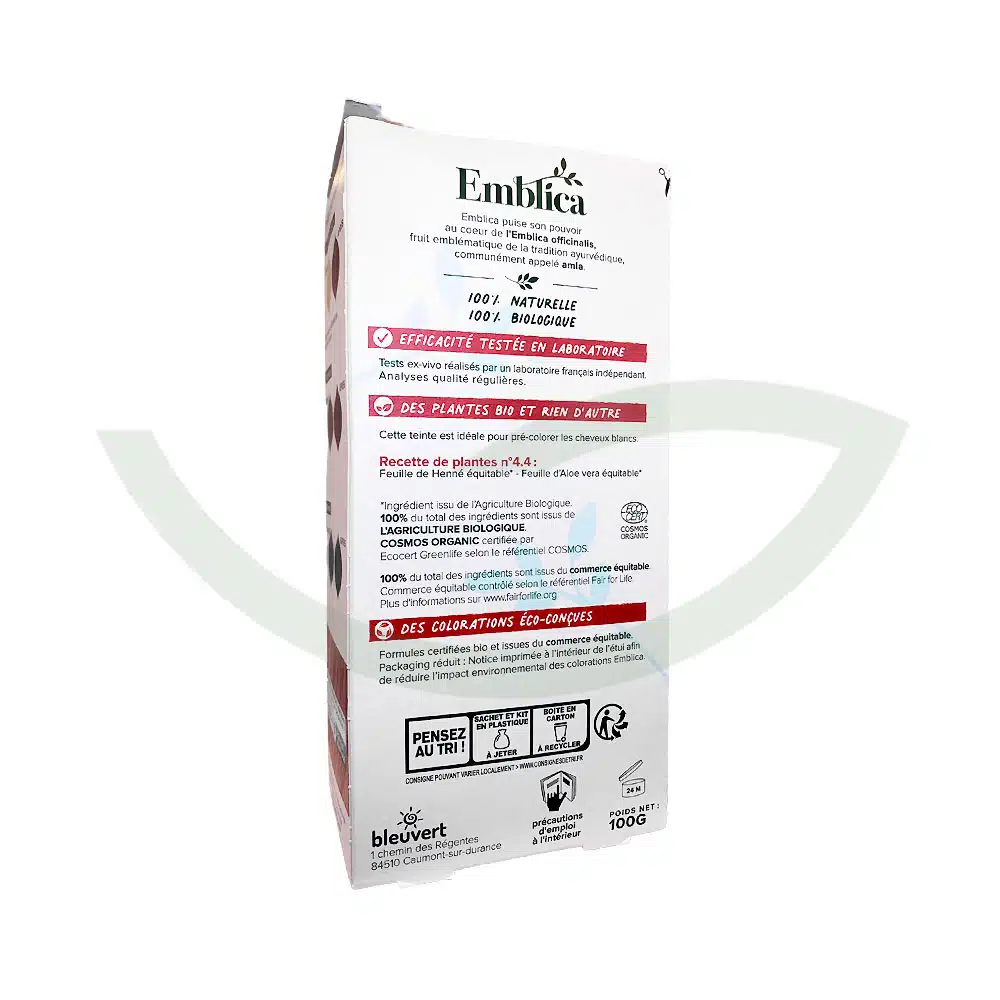 Coloration végétale châtain auburn – 100g – Emblica – Image 2