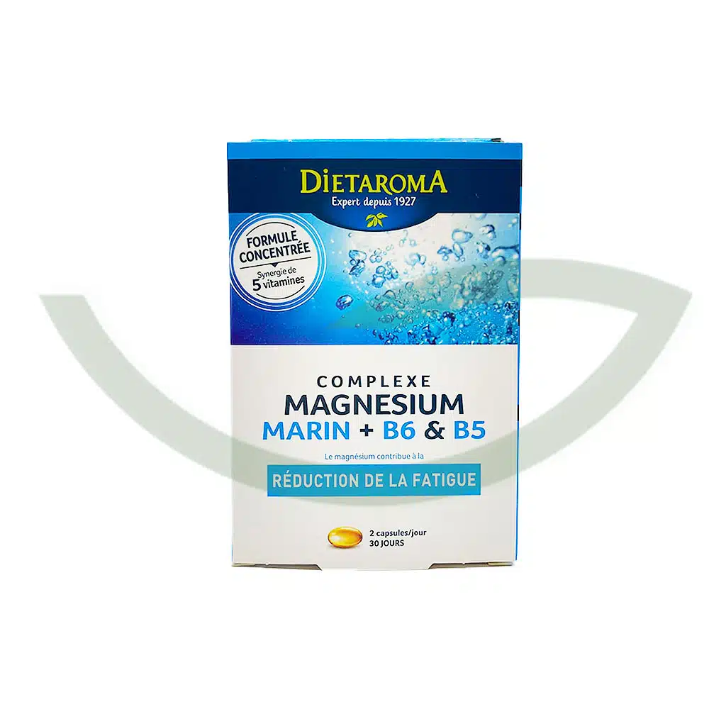 Complexe magnésium marin + B6 & B5 – 60 capsules – Dietaroma