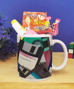 Mug bonbon années 80 de la collection “Disquette”