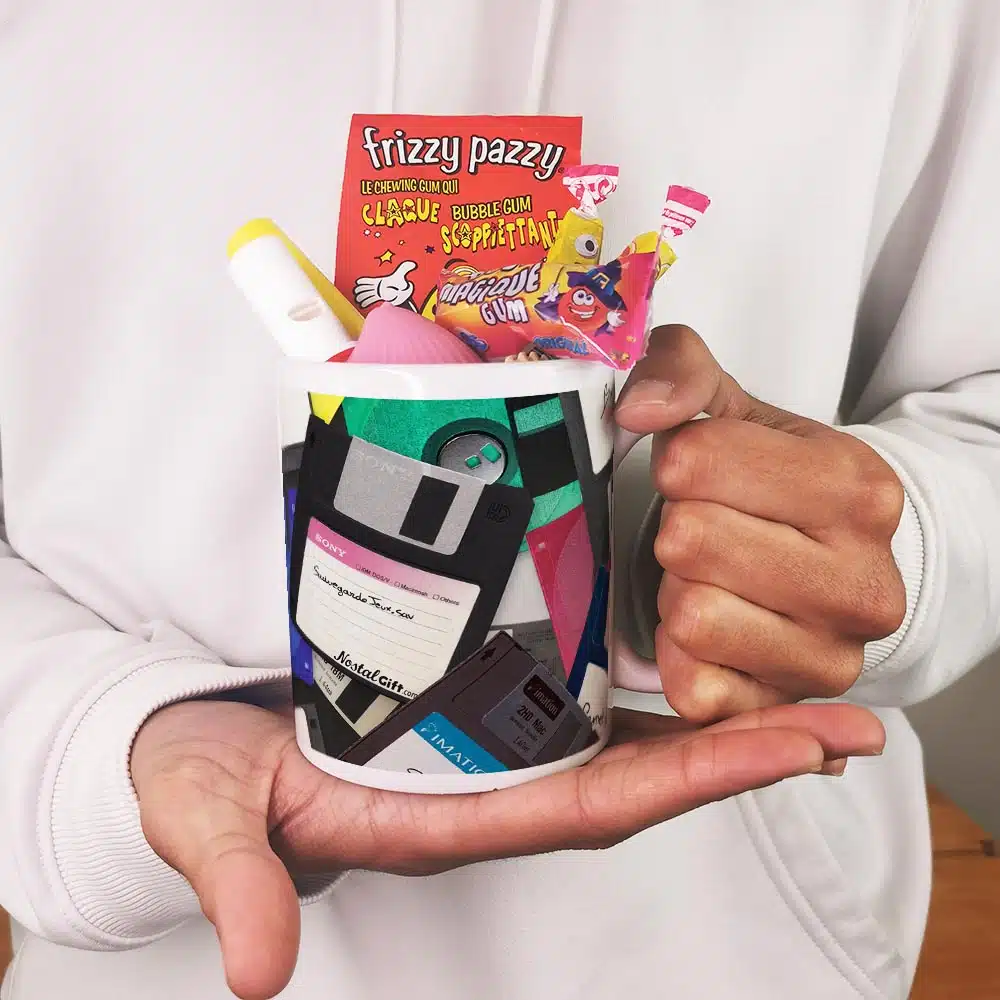 Mug bonbon années 80 de la collection “Disquette” – Image 2