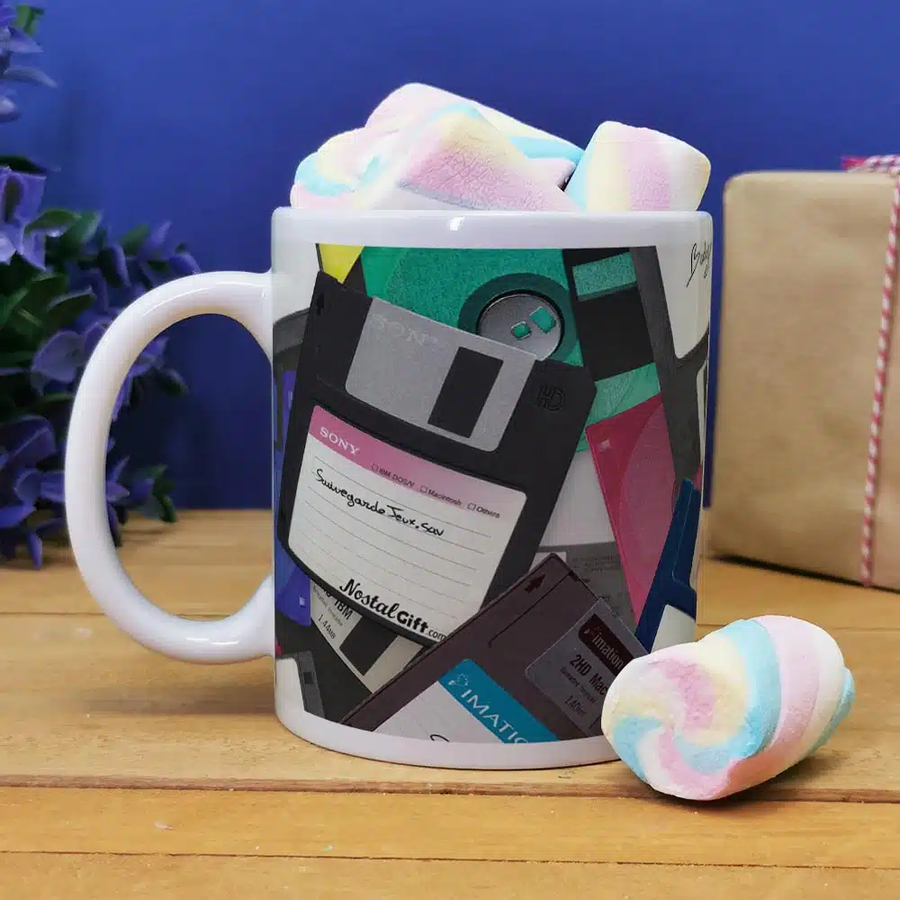 Mug “Disquette” et ses guimauves torsade x5 – Image 5