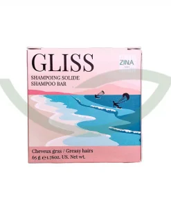 GLISS Shampoing solide cheveux gras – 65g – Zina Cosmetik