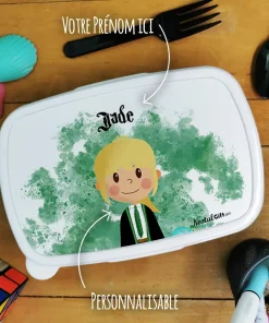 Boîte à goûter enfant personnalisée Petite sorcière