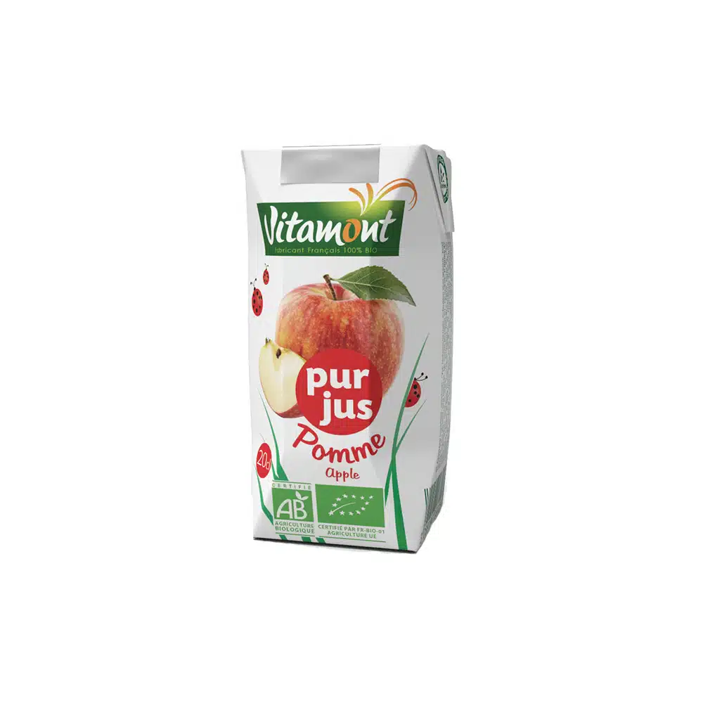 Jus de pomme pur – 200ml – Vitamont