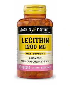 Lécithine – 1200 mg – 100 gélules – Mason Natural