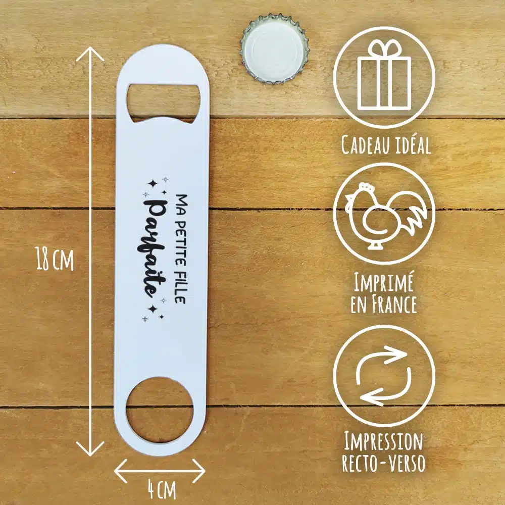 Décapsuleur cuisine “Ma petite fille parfaite”- cadeau mamie, papy personnalisé – Image 3