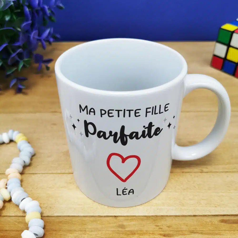 Mug “Ma petite fille parfaite” – Cadeau mamie, papy personnalisé – Image 2