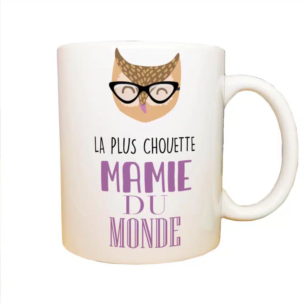 Mug “La plus chouette Mamie du monde” personnalisable – Cadeau Grand-mère – Image 6