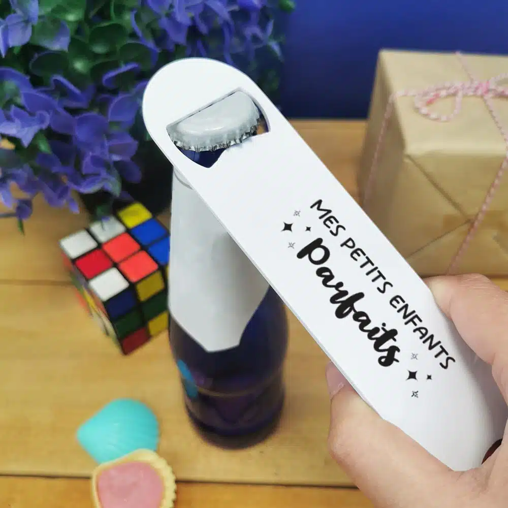 Décapsuleur cuisine “Mes petits enfants parfaits” cadeau mamie, papy personnalisé – Image 4