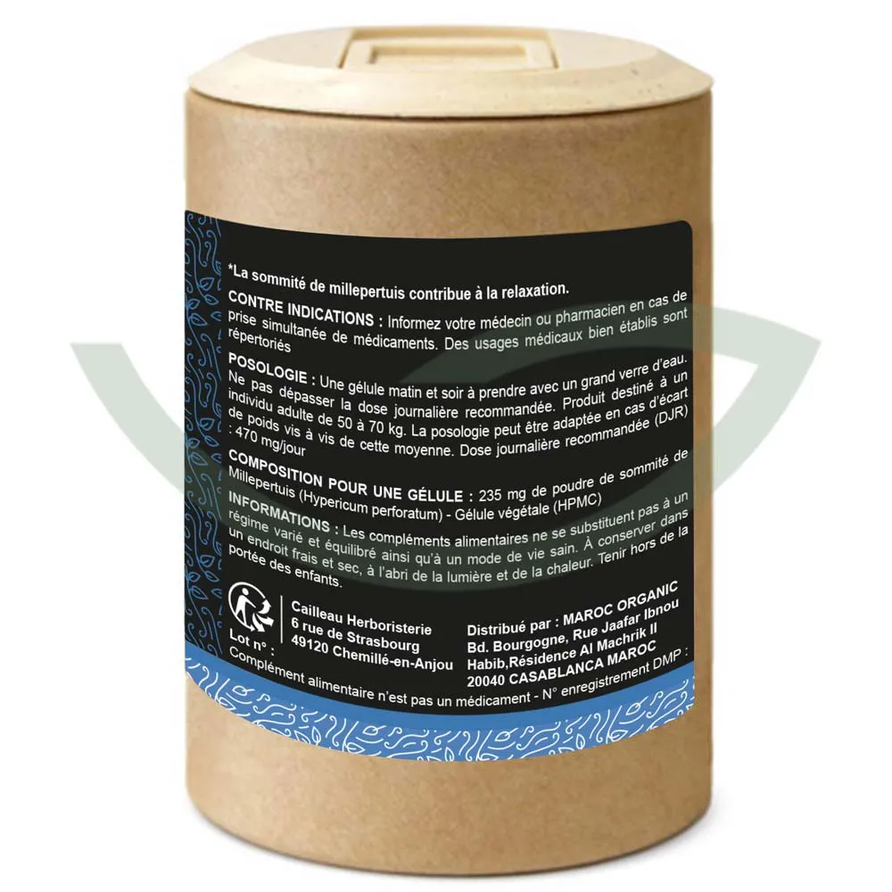 Millepertuis sommité – 100 gélules – 235mg – Cailleau – Image 2