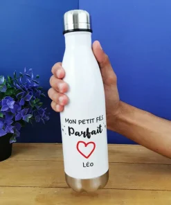 Bouteille isotherme 500ml  “Mon petit fils parfait” – cadeau mamie,  papy personnalisé