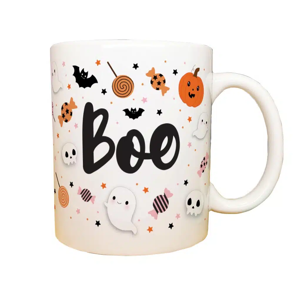 Mug Halloween – Motifs enfantins “Boo” – Image 5