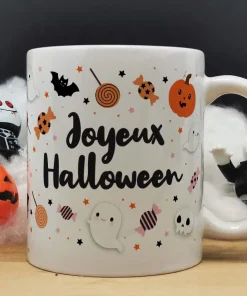 Mug Halloween – Motifs enfantins “Joyeux Halloween”
