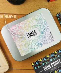 Boîte à bons points personnalisée – Arc en ciel