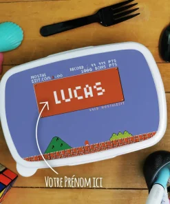Boîte à goûter enfant personnalisée – Retrogaming