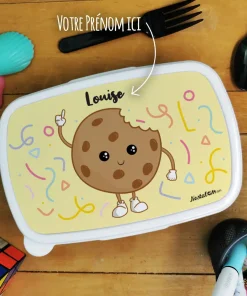 Boîte à goûter enfant personnalisée Cookie