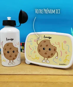 Boîte à goûter & gourde enfant personnalisées  Cookie
