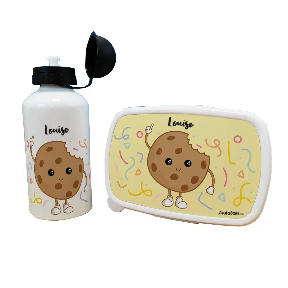 Boîte à goûter & gourde enfant personnalisées Cookie – Image 3