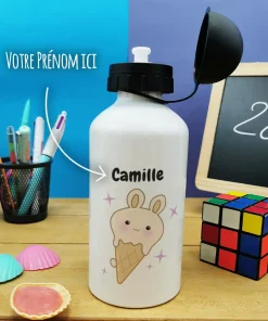 Gourde personnalisée – Glaces Kawaii – cadeau rentrée scolaire pour  fille