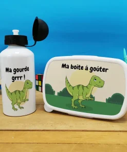 Boîte à goûter & gourde enfant Dinosaure