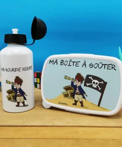 Boîte à goûter & gourde enfant Pirate