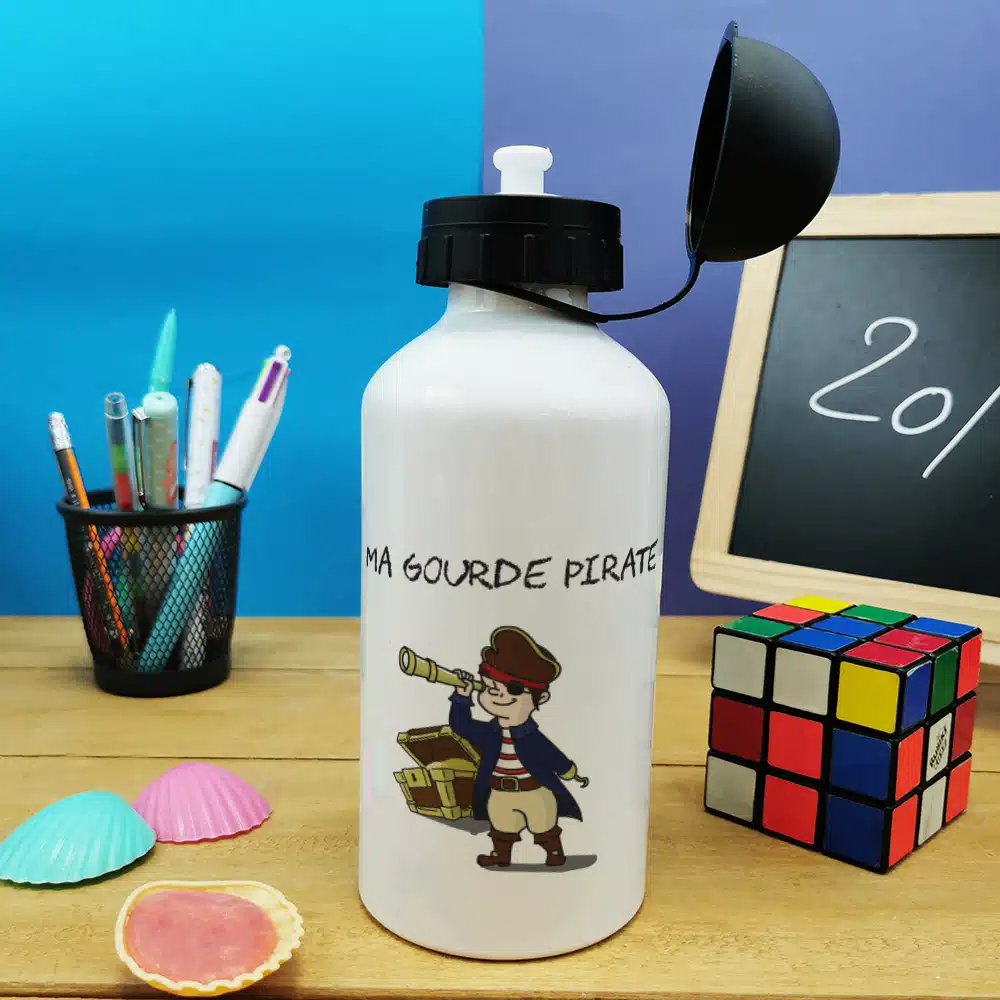 Gourde – Pirate – cadeau rentrée scolaire pour garçon