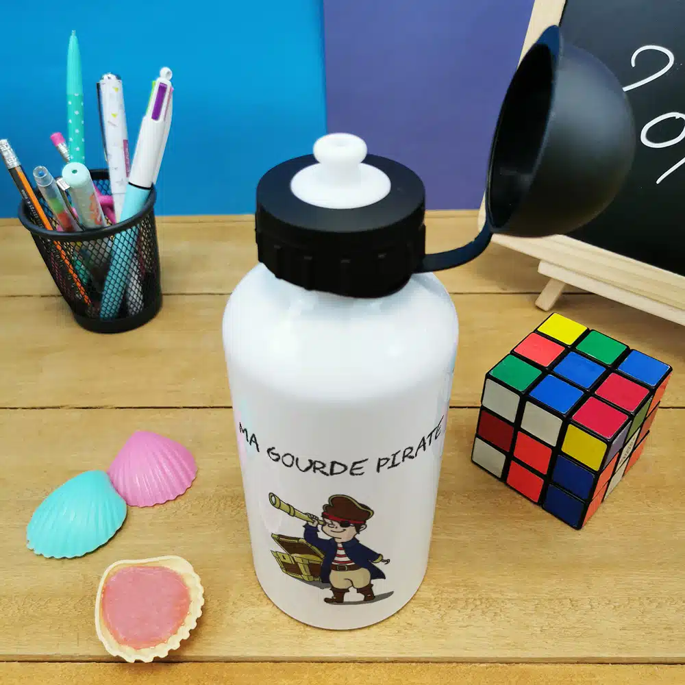 Gourde – Pirate – cadeau rentrée scolaire pour garçon – Image 2