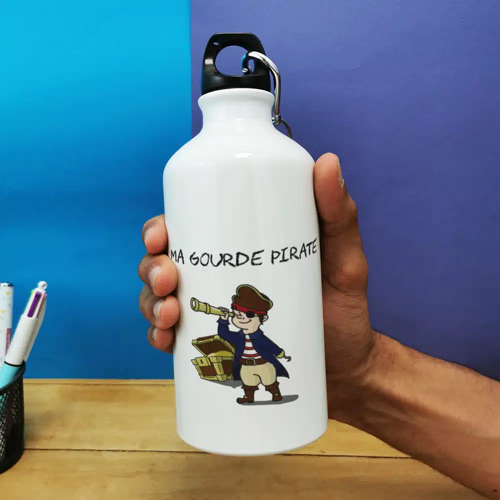 Gourde – Pirate – cadeau rentrée scolaire pour garçon – Image 4