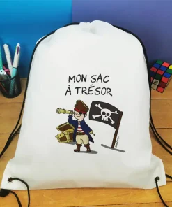 Sac à dos sport : gym, piscine… – Pirate – cadeau garçon