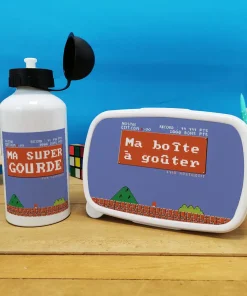 Boîte à goûter & gourde enfant Retrogaming