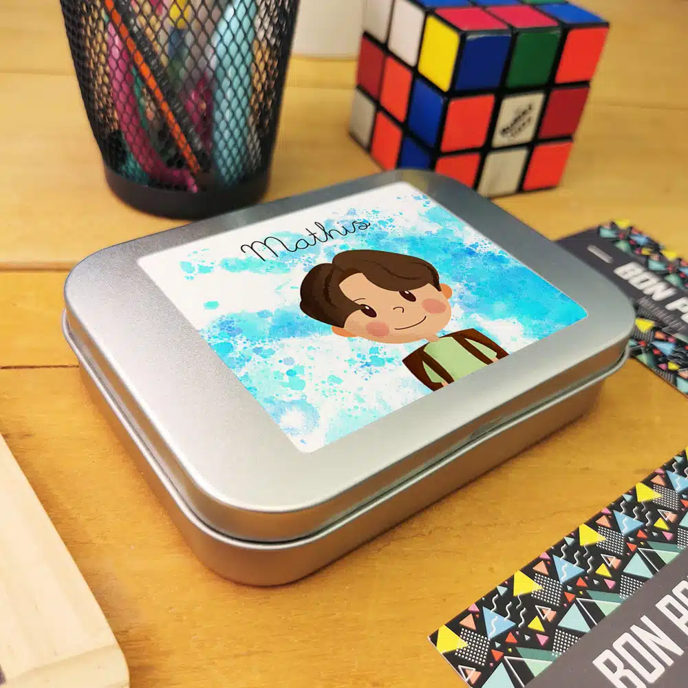 Boîte à bons points personnalisée – Petit écolier – cadeau rentrée pour garçon – Image 2