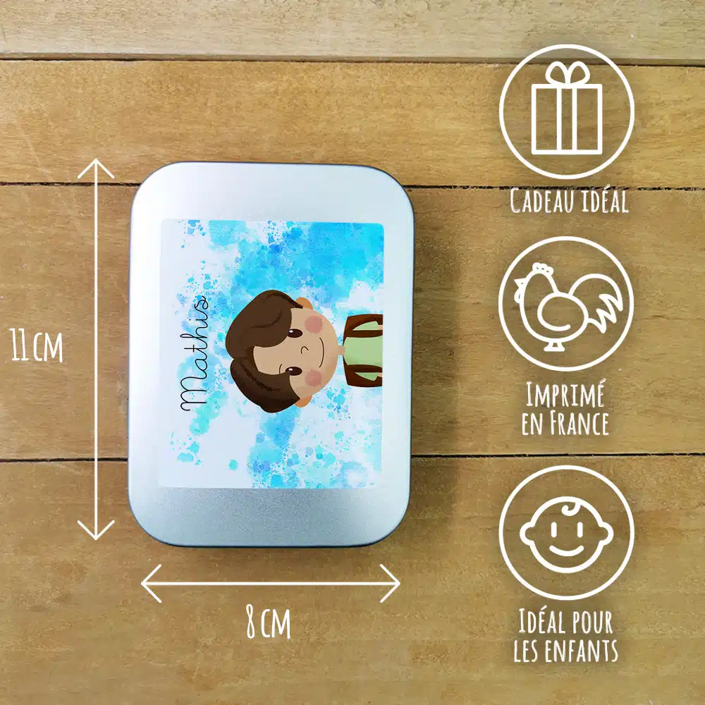 Boîte à bons points personnalisée – Petit écolier – cadeau rentrée pour garçon – Image 3