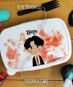 Boîte à goûter enfant personnalisée – Petit sorcier