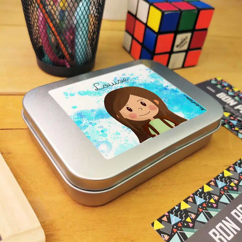 Boîte à bons points personnalisée pour fille – Petite écolière – Image 2