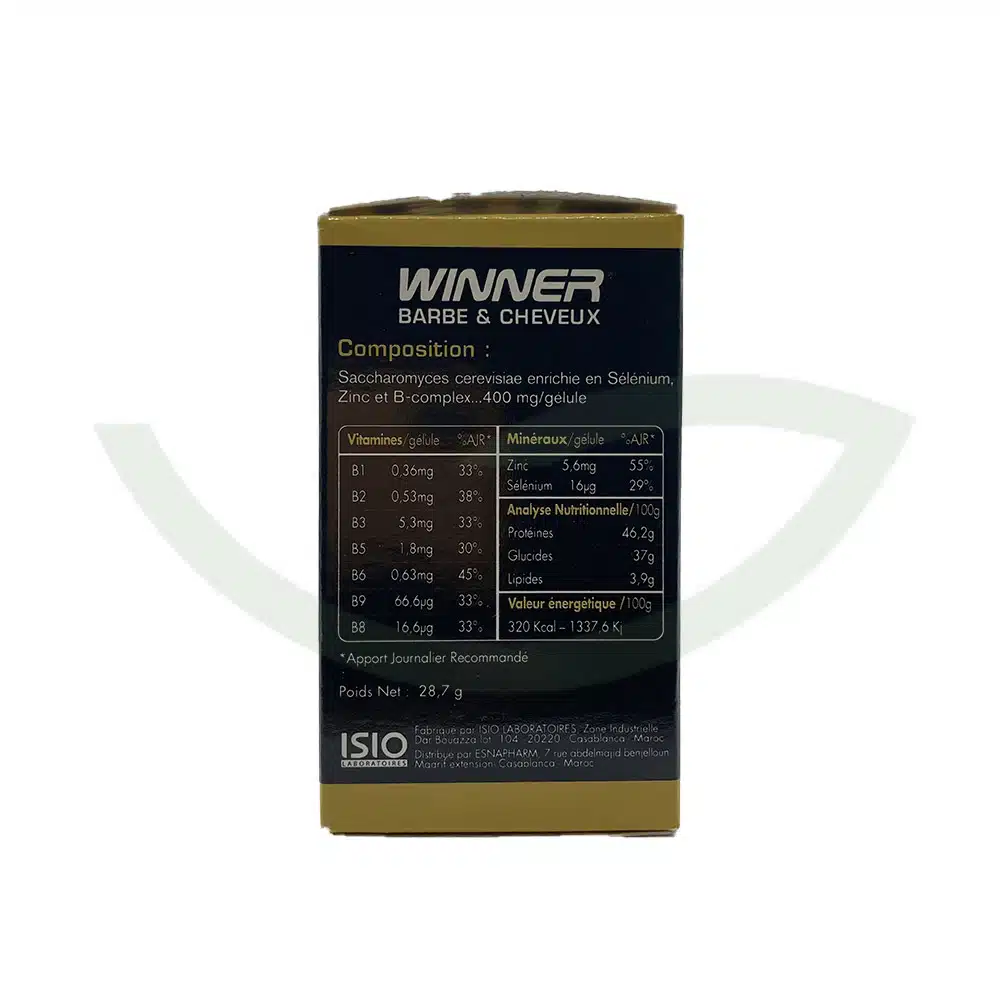 Barbe et Cheveux – 60 gélules – Winner – Image 2