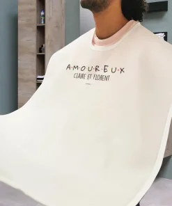 Tablier à barbe  “AMOUREUX” personnalisé