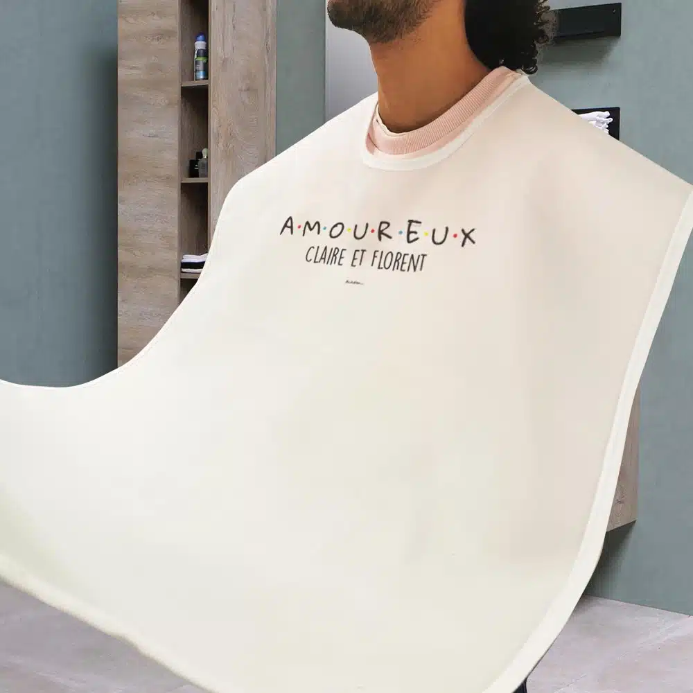 Tablier à barbe “AMOUREUX” personnalisé