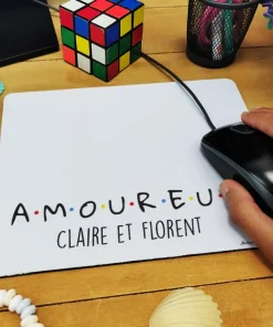 Tapis de souris personnalisé “A.M.O.U.R.E.U.X”