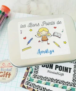 Boîte à bons points personnalisée