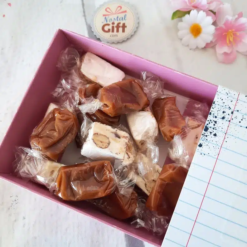 Boîte de 10 nougats tendres et 10 caramels à la vanille – Merci Maîtresse – Image 3
